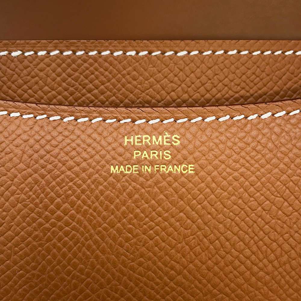 エルメス ミニ コンスタンス3 ミロワール ゴールド/ピンクゴールド金具 ヴォーエプソン W刻印