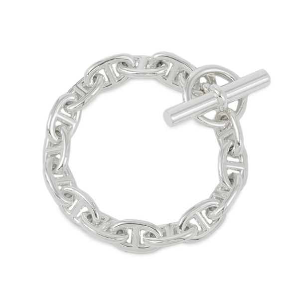 エルメス ブレスレット シェーヌダンクルMM 15コマ SV925シルバー HERMES ジュエリー