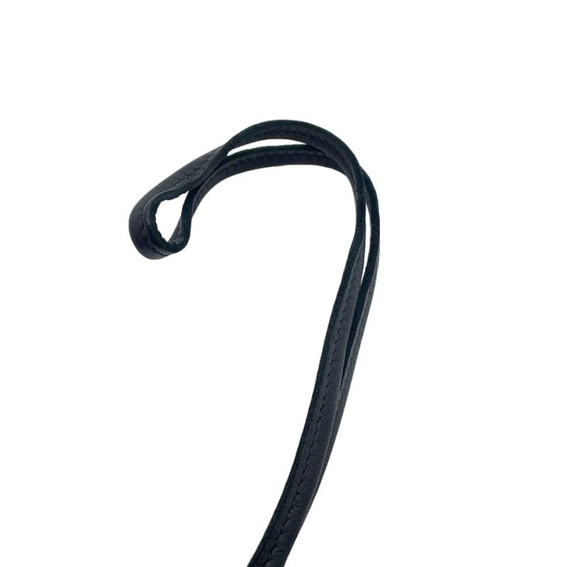 エルメス バッグチャーム バディ パンク ブラック/シルバー金具 ラムスキン/ムートン B刻印 黒