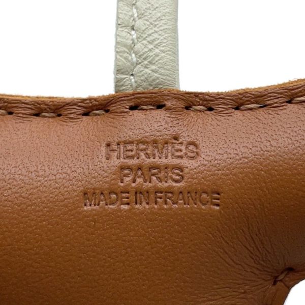 エルメス バッグチャーム バディ ゴールド/クレ ラムスキン/ムートン U刻印 HERMES