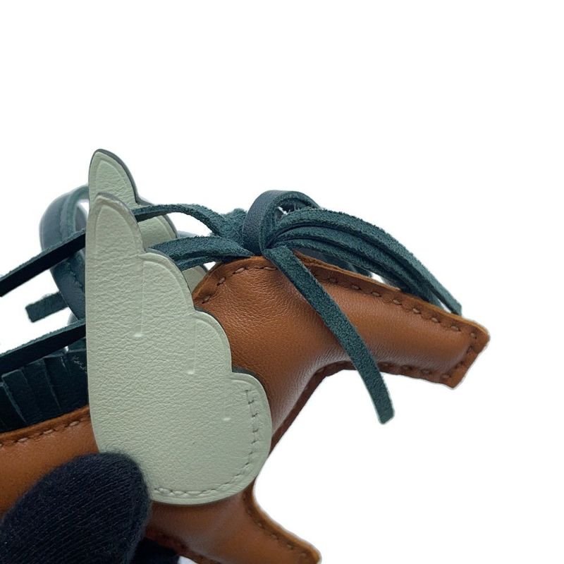 エルメス バッグチャーム ロデオPM ペガサス ゴールド/ヴェールシプレ/ヴェールフィズ ラムスキン U刻印