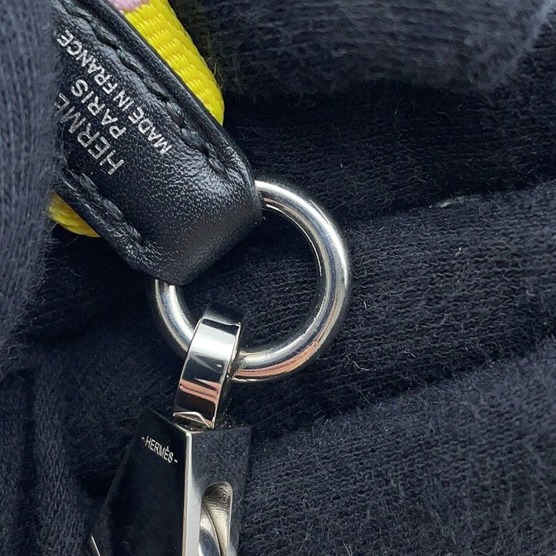 エルメス バンドリエール サングル マキシカドリーユ ライム/モーヴシルベストル/シルバー金具 U刻印