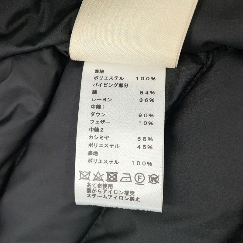 エルメス ダウンジャケット クルードセルパッチ キルティング レディースサイズ38 HERMES アウター 黒