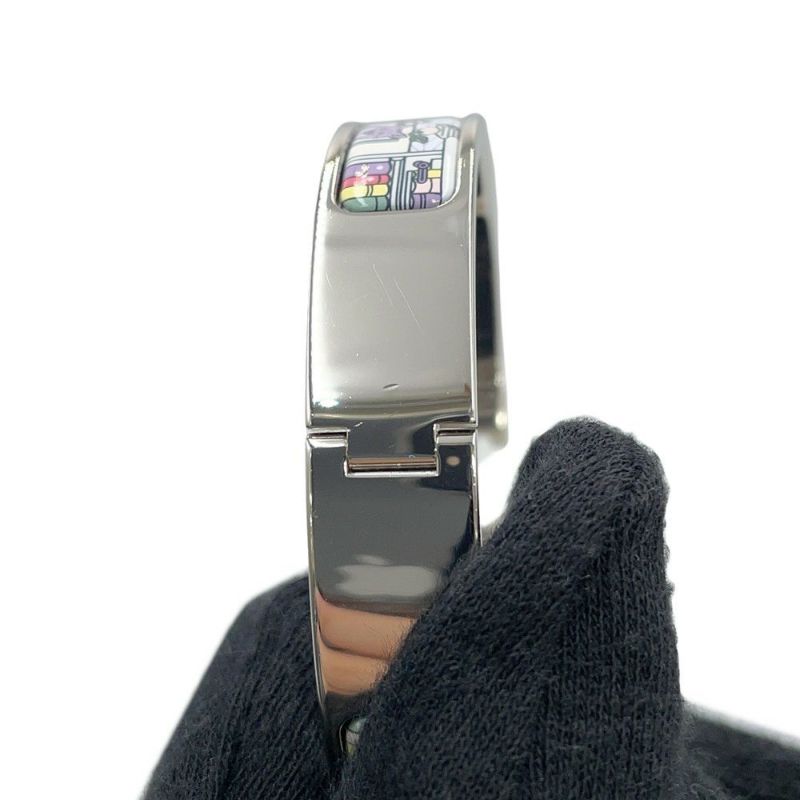 エルメス ブレスレット クリックH 24番地のミステリー サイズPM ジャスミン/シルバー金具 HERMES バングル アクセサリー