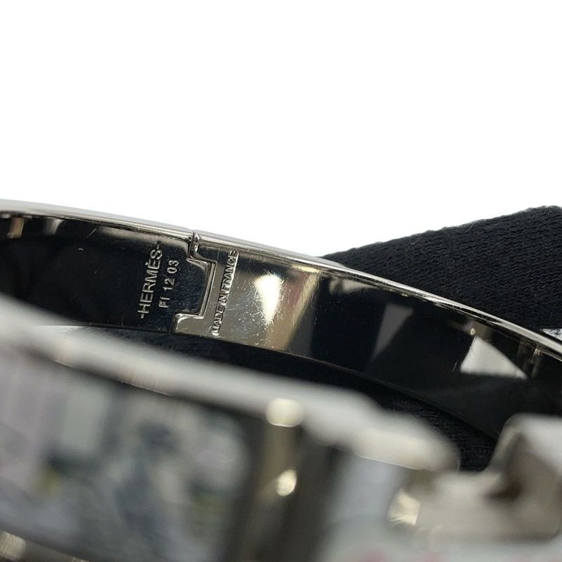 エルメス ブレスレット クリックH 24番地のミステリー サイズPM ジャスミン/シルバー金具 HERMES バングル アクセサリー