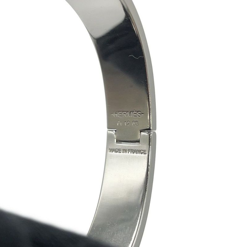 エルメス ブレスレット クリックH 24番地のミステリー サイズPM ジャスミン/シルバー金具 HERMES バングル アクセサリー