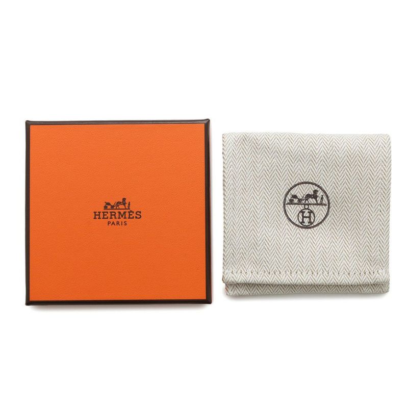 エルメス ブレスレット アテナ サイズT3 ブラック/ゴールド金具 ボックスカーフ HERMES アクセサリー 黒