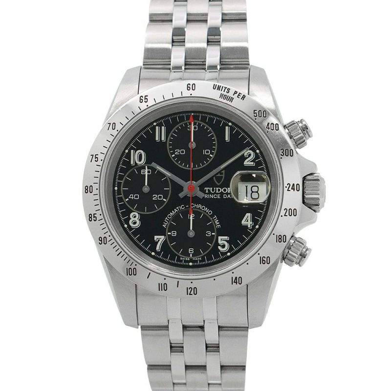 チュードル クロノタイム プリンスデイト H番 79280 TUDOR チューダー 腕時計 黒文字盤