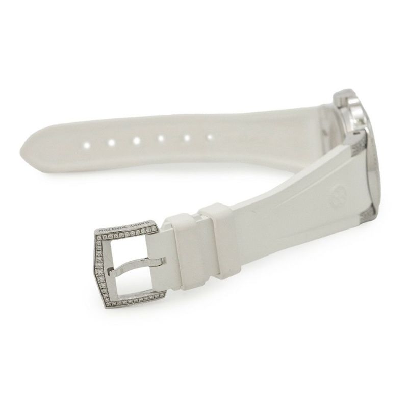 ハリーウィンストン オーシャン バイレトログラード ダイヤベゼル 400UABI36W シルバー文字盤