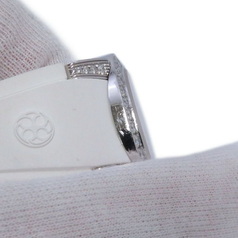 ハリーウィンストン オーシャン バイレトログラード ダイヤベゼル 400UABI36W シルバー文字盤