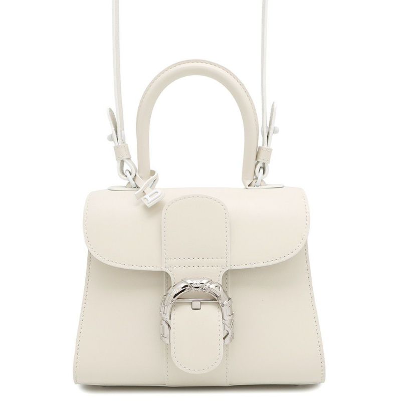 デルヴォー ハンドバッグ ブリヨン ミニ ボックスカーフ AA0544AAM010DPA Delvaux 2way デルボー