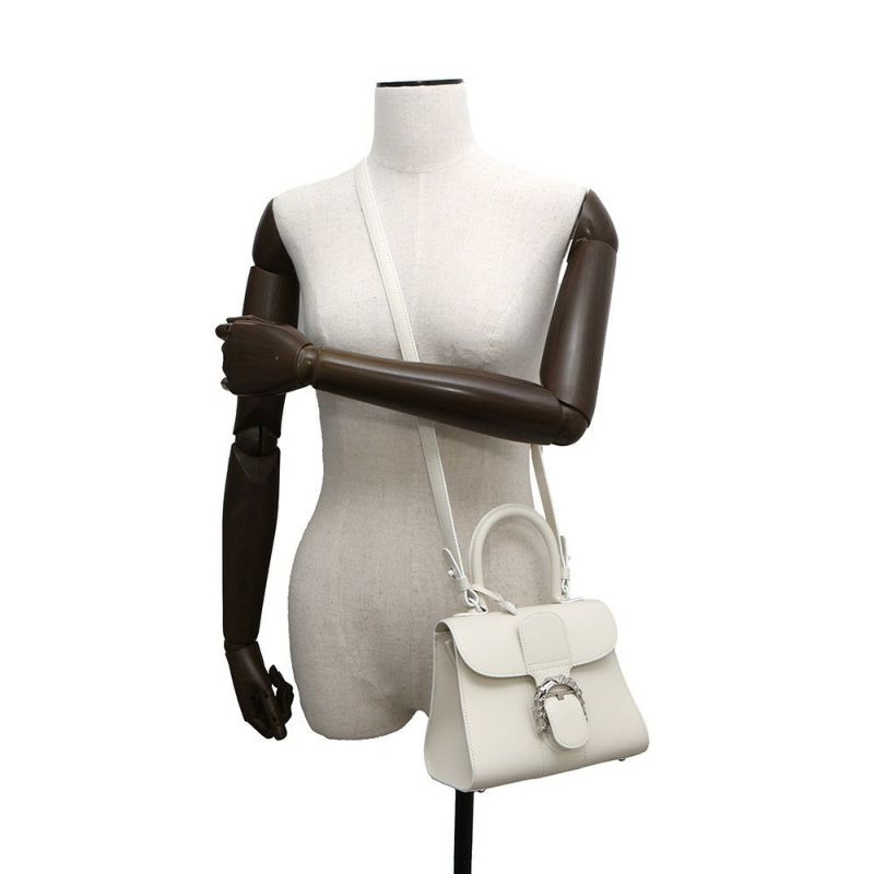 デルヴォー ハンドバッグ ブリヨン ミニ ボックスカーフ AA0544AAM010DPA Delvaux 2way デルボー