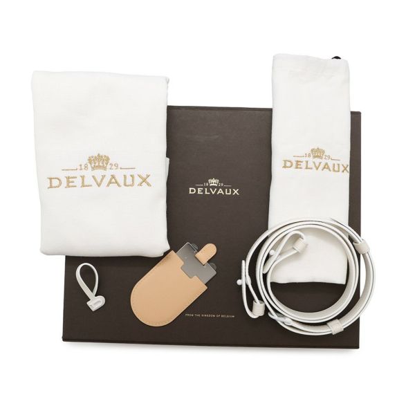 デルヴォー ハンドバッグ ブリヨン ミニ ボックスカーフ AA0544AAM010DPA Delvaux 2way デルボー