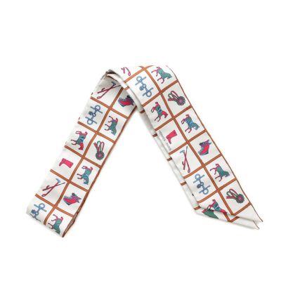 HERMÈS ツイリー シュヴォリベルテ 自由の馬　グレー エルメスツイリー 自由の馬 シュヴァルリベルテ/Chevaux en