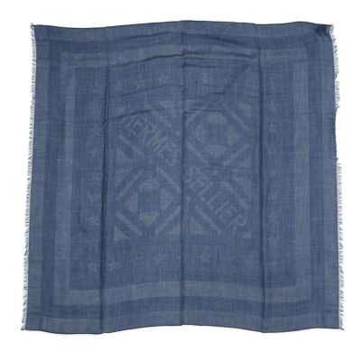 【新品・未使用】HERMES コットンシルク　手袋　ネイビー　スカーフ HERMES 未使用品□HERMES エルメス ラムスキン 裏シルク