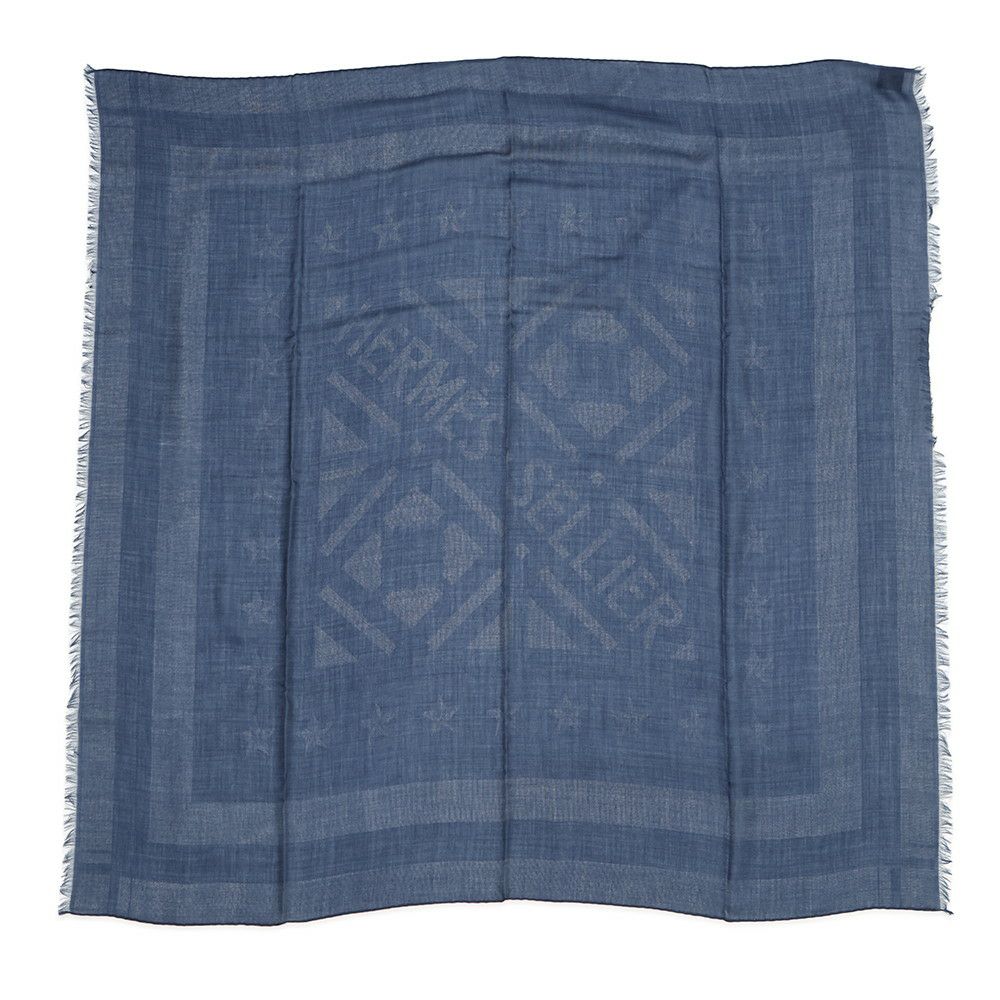 エルメス ストール SELLIER セリエ カシミヤ シルク HERMES スカーフ