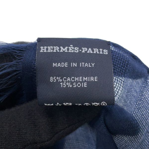エルメス ストール SELLIER セリエ カシミヤ シルク HERMES スカーフ