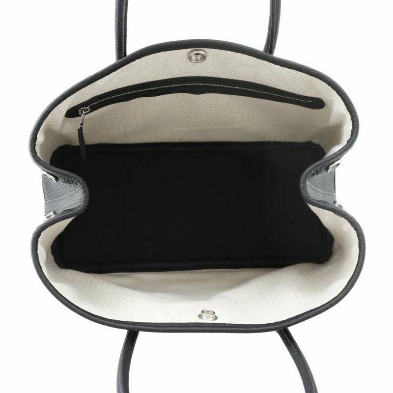 エルメス トートバッグ ガーデンパーティTPM ブラック/シルバー金具 ネゴンダ W刻印 黒