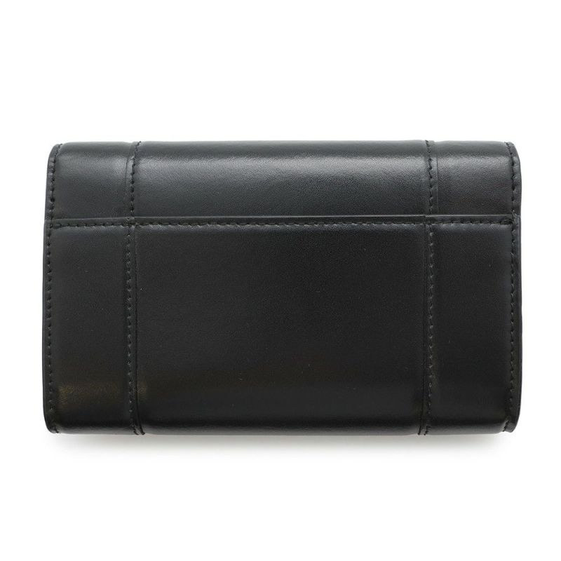 バレンシアガ 二つ折り財布 アワーグラス ミディアム ウォレット レザー 600211 BALENCIAGA 黒