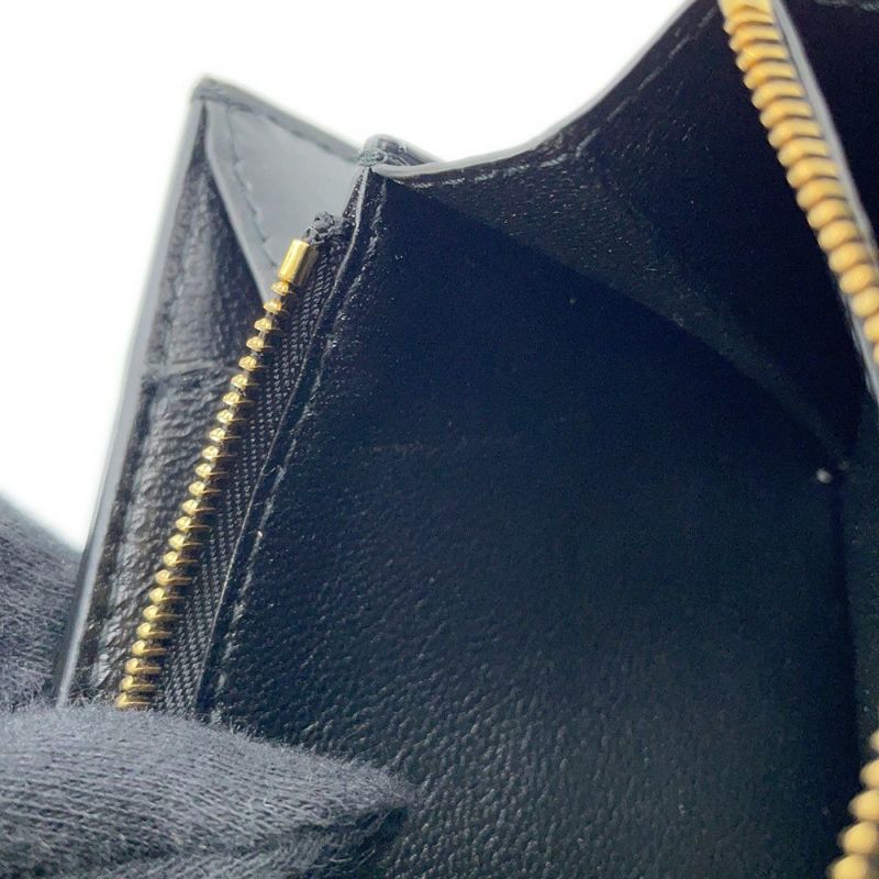 バレンシアガ 二つ折り財布 アワーグラス ミディアム ウォレット レザー 600211 BALENCIAGA 黒