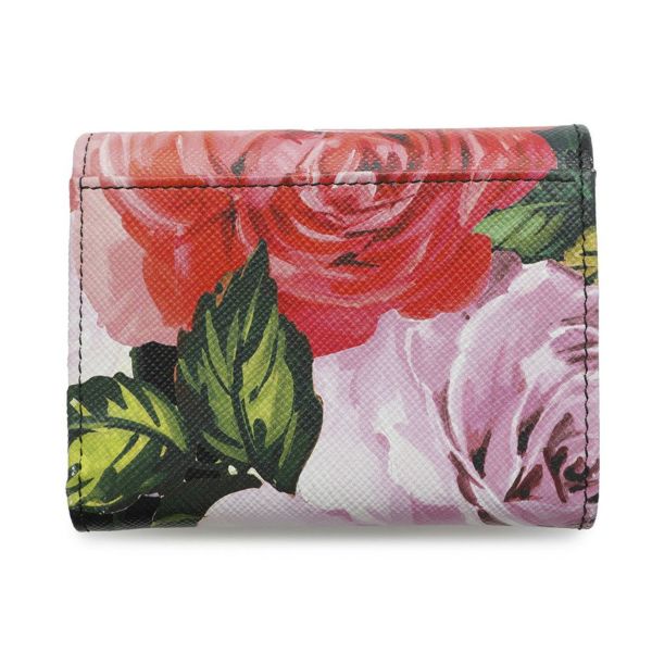 PRADA 花柄 二つ折り財布 新品】 PRADA 花柄 二つ折り 財布