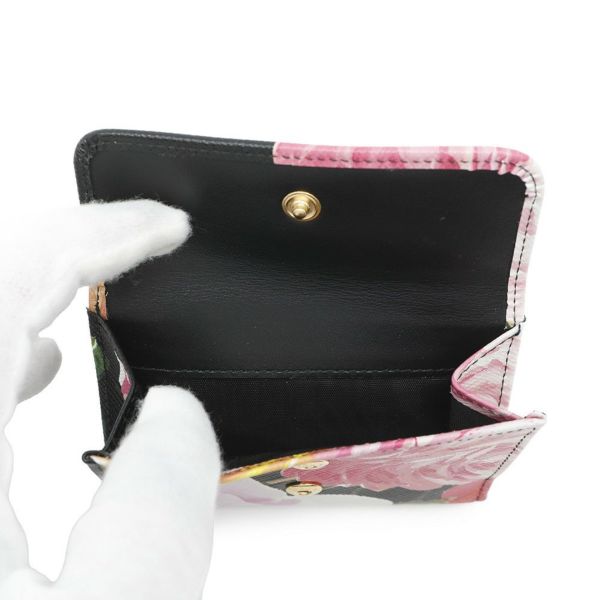 プラダ 三つ折り財布 花柄 レザー 1MH043 PRADA 財布 フラワー