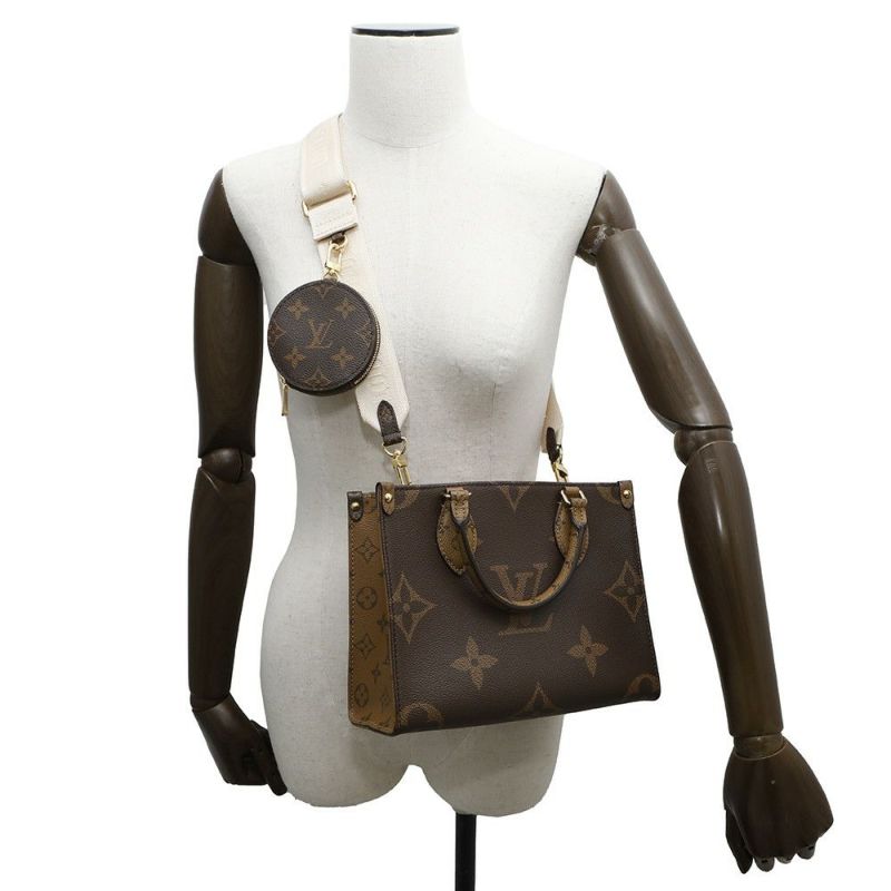 ルイヴィトン ハンドバッグ モノグラム・リバース ジャイアント オンザゴーPM M46373 2way