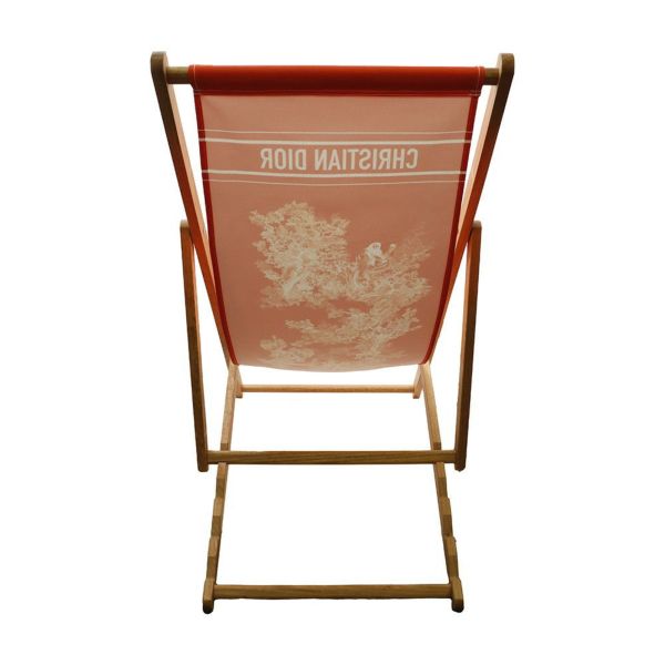 クリスチャン・ディオール ビーチチェア ディオリビエラ デッキチェア 猿 Christian Dior 折りたたみ ウッド 椅子