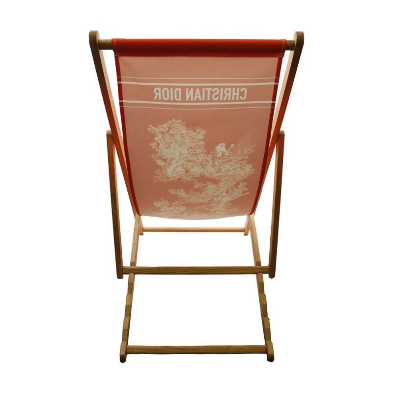 クリスチャン・ディオール ビーチチェア ディオリビエラ デッキチェア 猿 Christian Dior 折りたたみ ウッド 椅子