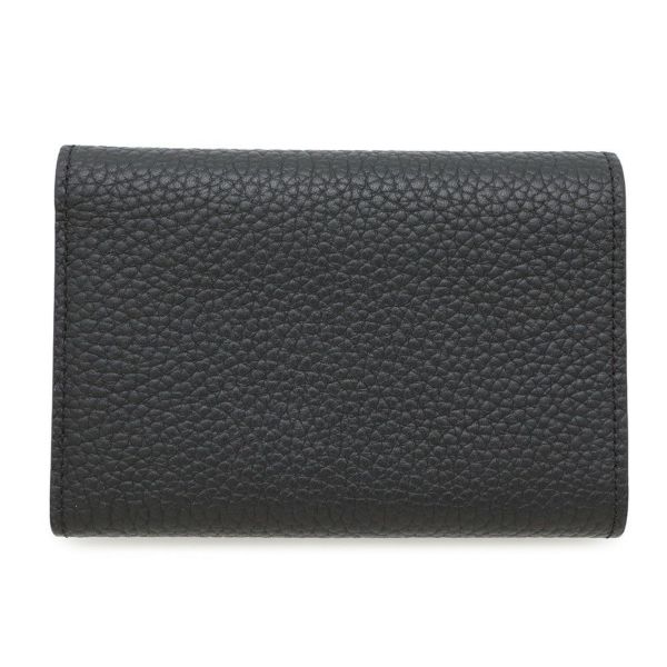 ルイヴィトン 三つ折り財布 トリヨンレザー ポルトフォイユ・カプシーヌ コンパクト M62157 LOUIS VUITTON 黒 ブラック
