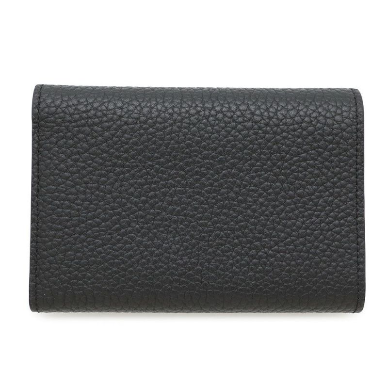 ルイヴィトン 三つ折り財布 トリヨンレザー ポルトフォイユ・カプシーヌ コンパクト M62157 LOUIS VUITTON 黒 ブラック