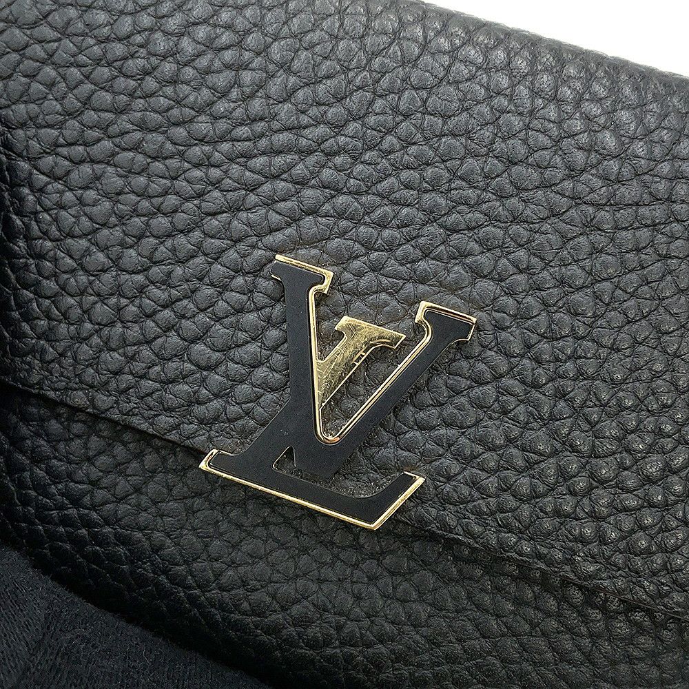 ルイヴィトン 三つ折り財布 トリヨンレザー ポルトフォイユ・カプシーヌ コンパクト M62157 LOUIS VUITTON 黒 ブラック