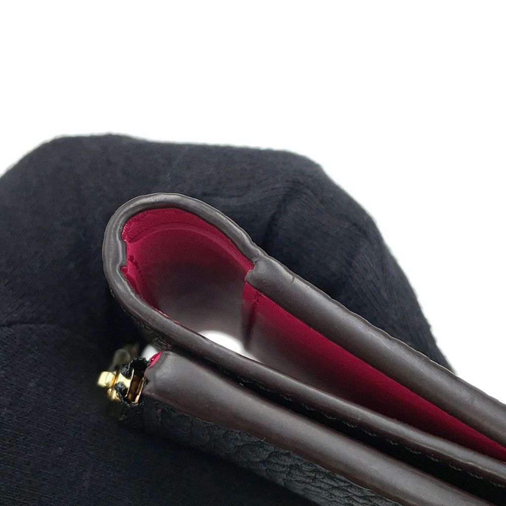 ルイヴィトン 三つ折り財布 トリヨンレザー ポルトフォイユ・カプシーヌ コンパクト M62157 LOUIS VUITTON 黒 ブラック