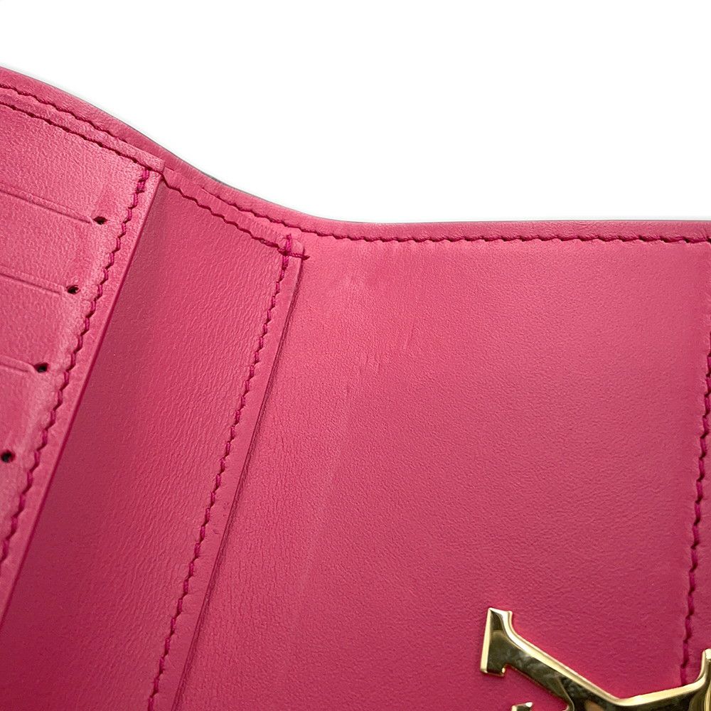 ルイヴィトン 三つ折り財布 トリヨンレザー ポルトフォイユ・カプシーヌ コンパクト M62157 LOUIS VUITTON 黒 ブラック