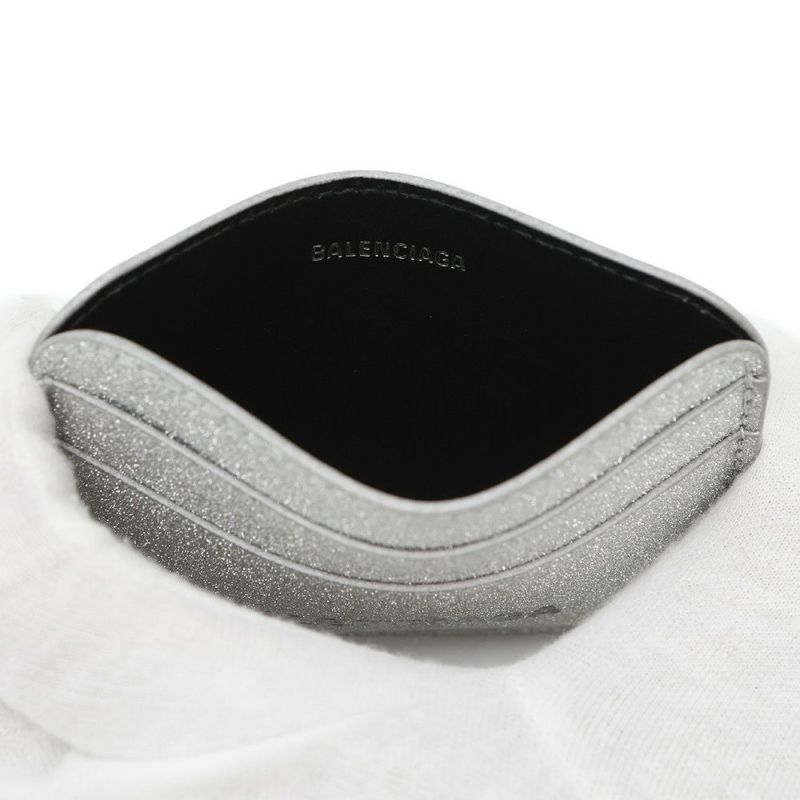 バレンシアガ カードケース ラメ レザー 593812 BALENCIAGA パスケース