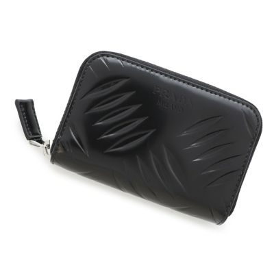 極美品✨】プラダ 三角プレート コインケース ラウンド