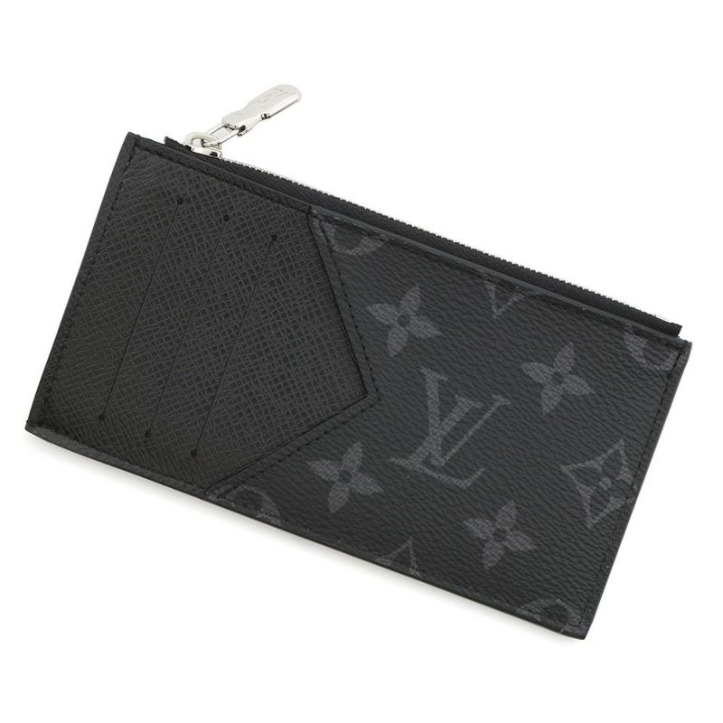 ルイヴィトン カードケース タイガ モノグラム・エクリプス コインカード・フォルダー M30271 黒 ブラック タイガラマ