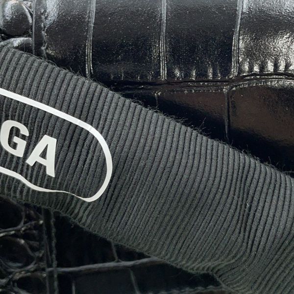 バレンシアガ チェーンショルダーバッグ ダウンタウン DOWNTOWN XS クロコ型押しレザー 689121 BALENCIAGA 黒