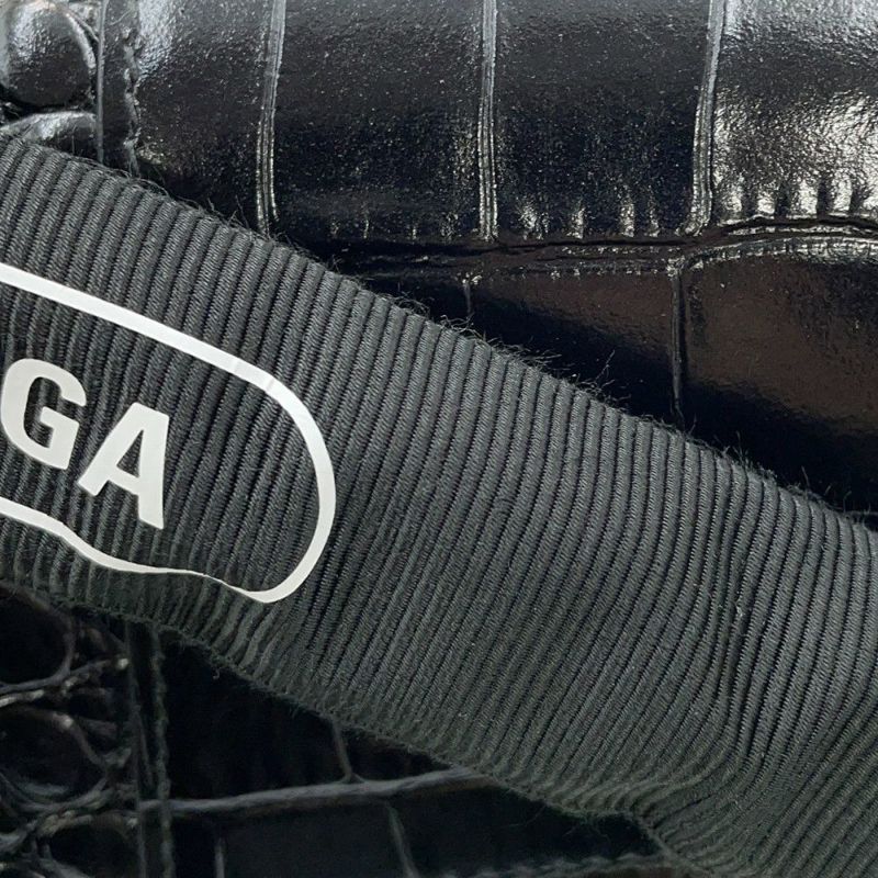 バレンシアガ チェーンショルダーバッグ ダウンタウン DOWNTOWN XS クロコ型押しレザー 689121 BALENCIAGA 黒