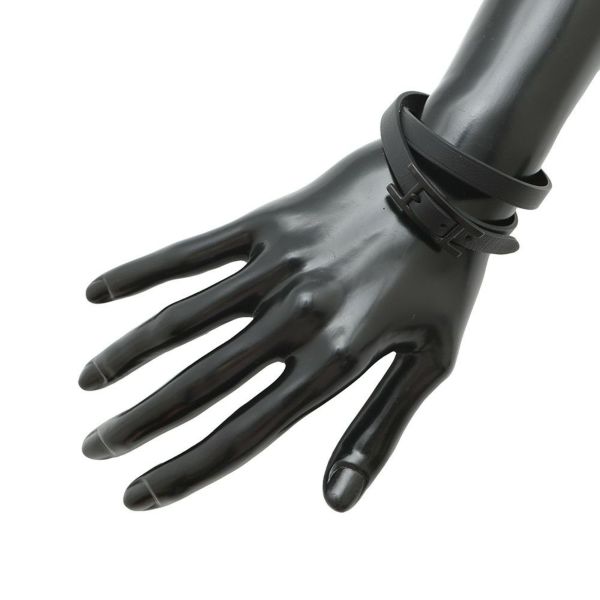 エルメス ブレスレット ビーアピ ドゥブルトゥール ブラック/ブラック金具 スイフト/エプソン サイズT4 黒