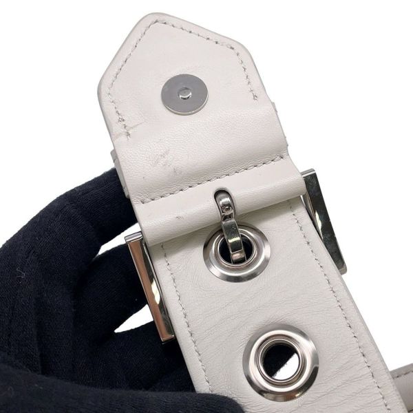 プラダ ハンドバッグ ムーン ロゴ レザー 1BA381 PRADA バッグ