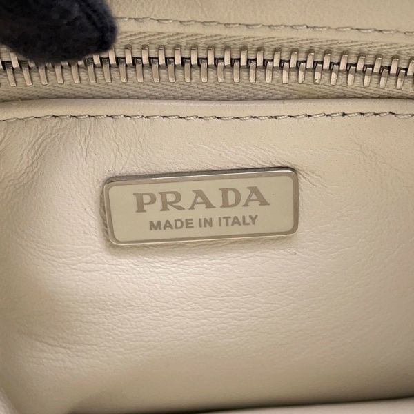 関税なし プラダ[PRADA] ムーンハンドバッグ 1BA381 プラダ ハンドバッグ ムーン ロゴ レザー 1BA381 PRADA バッグ