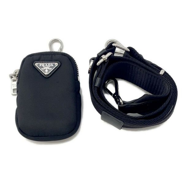 プラダ ショルダーバッグ テスートキルト ナイロン キルティング 1BC151 PRADA バッグ ポーチ付き 黒
