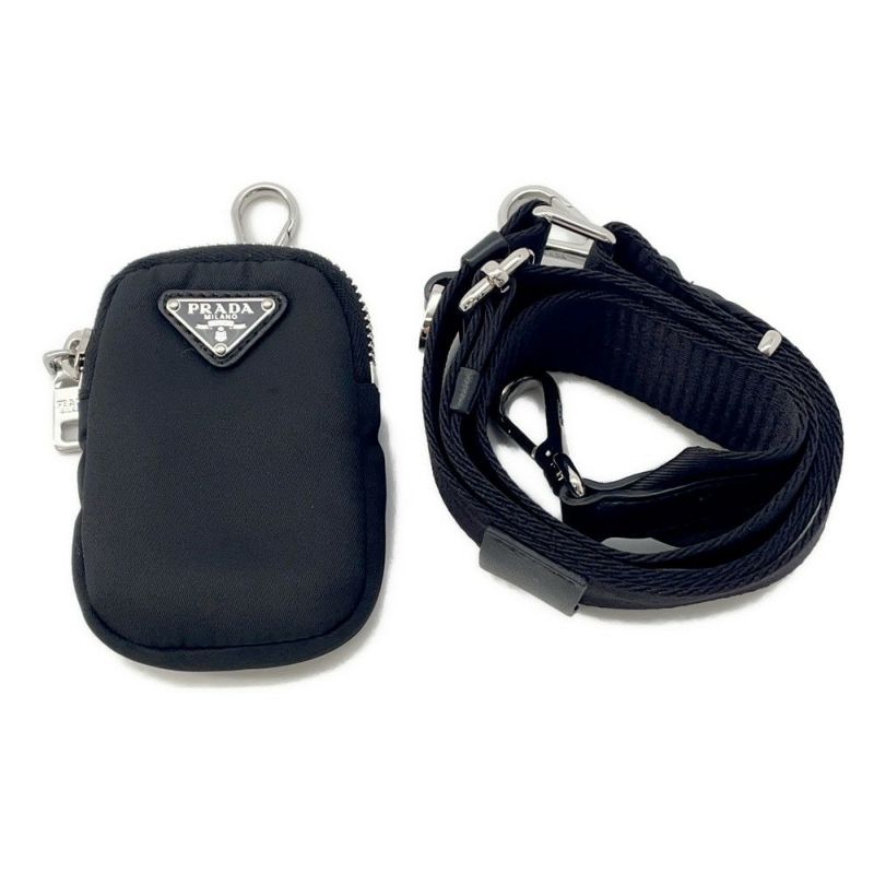 プラダ ショルダーバッグ テスートキルト ナイロン キルティング 1BC151 PRADA バッグ ポーチ付き 黒