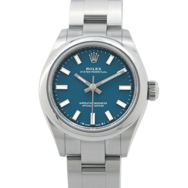 ロレックス オイスターパーペチュアル28 ランダムシリアル ルーレット 276200 ROLEX 腕時計 メッドブルー文字盤