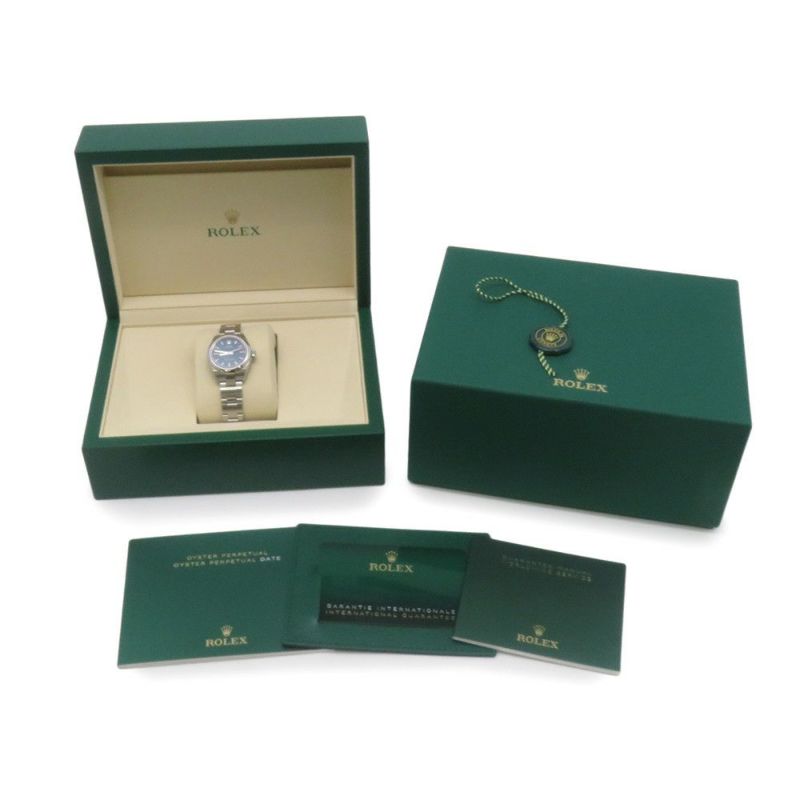 ロレックス オイスターパーペチュアル28 ランダムシリアル ルーレット 276200 ROLEX 腕時計 メッドブルー文字盤