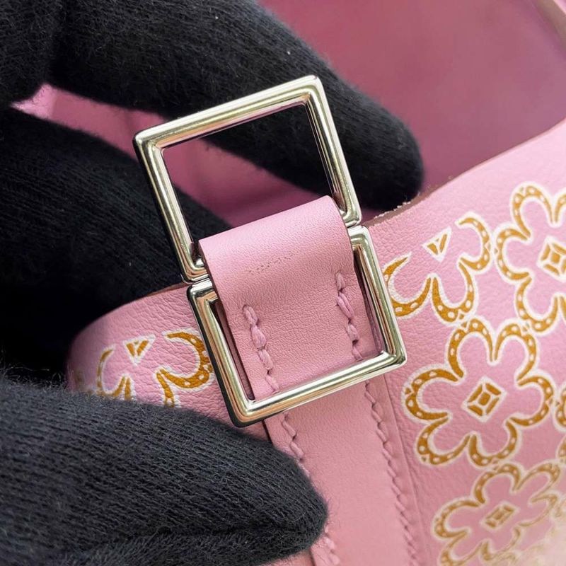 エルメス ハンドバッグ ピコタンロックPM ラッキーデイジー モーヴシルベストル/シルバー金具 スイフト U刻印