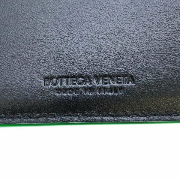 ボッテガヴェネタ 二つ折り財布 カセット レザー 743004 BOTTEGA VENETA 財布 黒