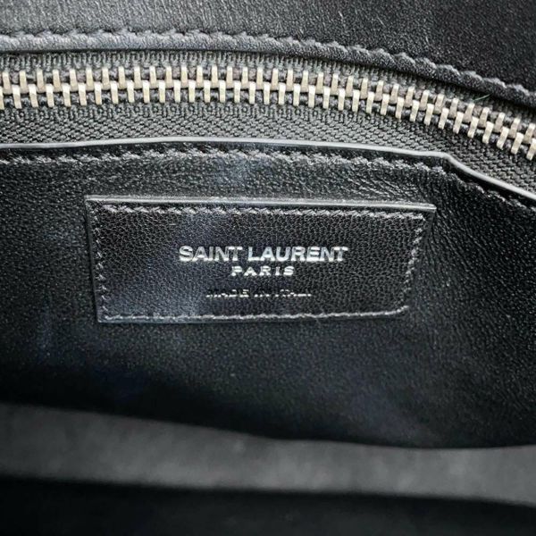 サンローランパリ ハンドバッグ サック ド ジュール 迷彩 レザー 378299 SAINT LAURENT PARIS バッグ 2way 黒