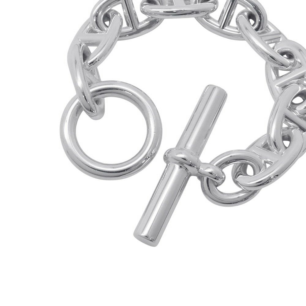 エルメス ブレスレット シェーヌダンクルTGM 9コマ SV925シルバー HERMES ジュエリー